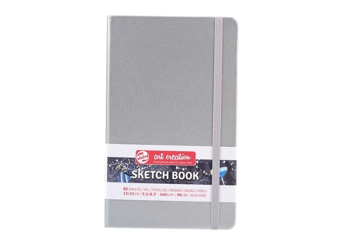 Talens Sketch book ασημί 80φυλ. 13x21εκ. 140γρ.