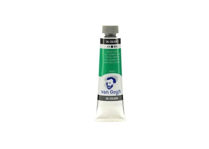 Talens van gogh χρώμα λαδιού 615 permanent green medium 20ml