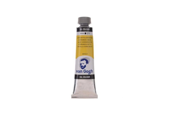 Talens van gogh χρώμα λαδιού 271 cadmium yellow medium 20ml Talens van gogh χρώμα λαδιού 271 cadmium yellow medium 20ml