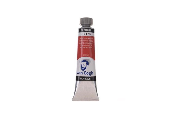 Talens van gogh χρώμα λαδιού 314 cadmium red medium 20ml Talens van gogh χρώμα λαδιού 314 cadmium red medium 20ml