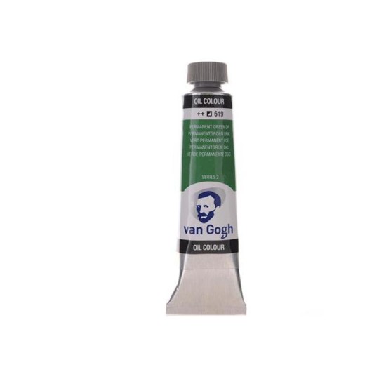 Talens van gogh χρώμα λαδιού 619 permanent green deep 20ml Talens van gogh χρώμα λαδιού 619 permanent green deep 20ml