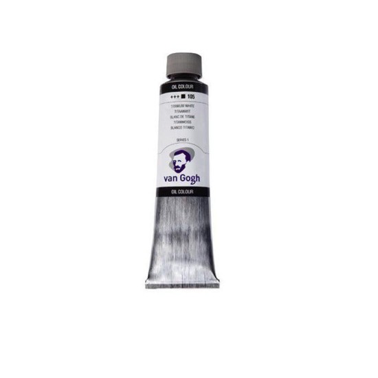 Talens van gogh χρώματα λαδιού 60ml (105-Titanium white) Talens van gogh χρώματα λαδιού 60ml (105-Titanium white)