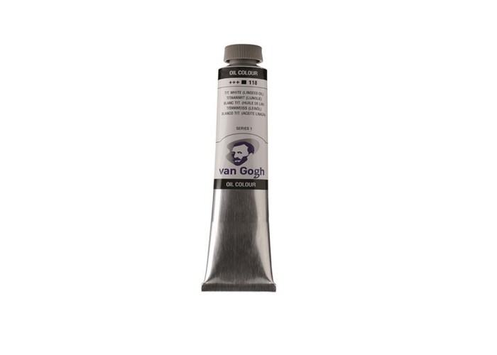 Talens van gogh χρώματα λαδιού 60ml (118-Titanium white L) Talens van gogh χρώματα λαδιού 60ml (118-Titanium white L)