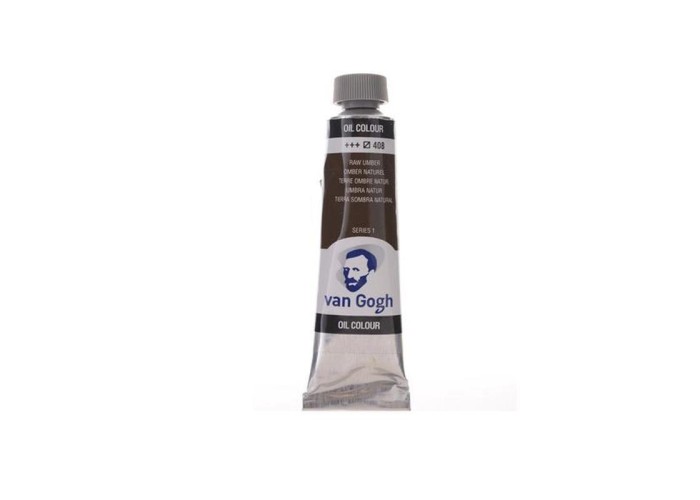 Talens van gogh χρώματα λαδιού 60ml (408-Raw umber) Talens van gogh χρώματα λαδιού 60ml (408-Raw umber)