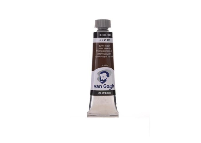 Talens van gogh χρώματα λαδιού 60ml (409-Burnt umber) Talens van gogh χρώματα λαδιού 60ml (409-Burnt umber)