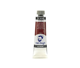 Talens van gogh χρώματα λαδιού 60ml (411-Burnt sienna)