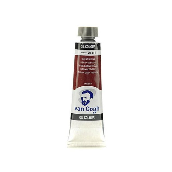 Talens van gogh χρώματα λαδιού 60ml (411-Burnt sienna) Talens van gogh χρώματα λαδιού 60ml (411-Burnt sienna)