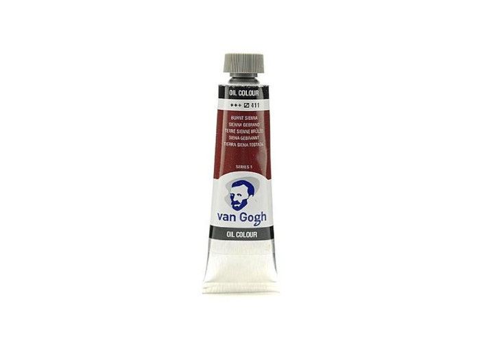 Talens van gogh χρώματα λαδιού 60ml (411-Burnt sienna) Talens van gogh χρώματα λαδιού 60ml (411-Burnt sienna)