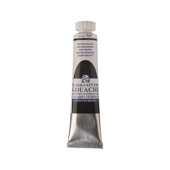 Talens τέμπερες extra fine 737 neutral black 20ml Talens τέμπερες extra fine 737 neutral black 20ml