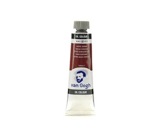 Talens van gogh χρώμα λαδιού 411 burnt sienna 200ml