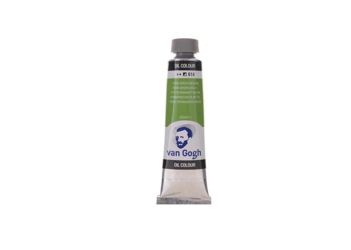 Talens van gogh χρώμα λαδιού 614 permanent green medium 200ml Talens van gogh χρώμα λαδιού 614 permanent green medium 200ml