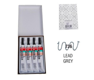 Talens χρώμα decorfin relief paint 736 lead grey 20ml Talens χρώμα decorfin relief paint 736 lead grey 20ml