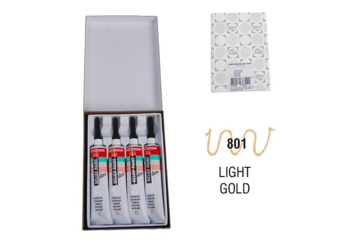 Talens χρώμα decorfin relief paint 801 gold 20ml Talens χρώμα decorfin relief paint 801 gold 20ml