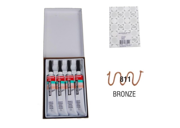 Talens χρώμα decorfin relief paint 811 bronze 20ml Talens χρώμα decorfin relief paint 811 bronze 20ml