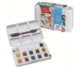 Talens van gogh σετ τσέπης 12 χρωμάτων ακουαρέλας