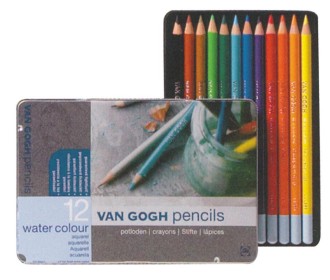 Talens van gogh νερομπογιές ξυλομπογιές 12τεμ