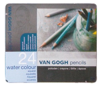 Talens van gogh νερομπογιές ξυλομπογιές 24τεμ