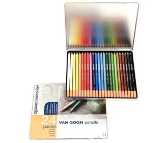 Talens van gogh soft pastel ξυλομπογιές 24τεμ.