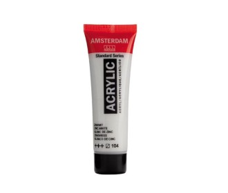 Talens amsterdam ακρυλικό χρώμα 104 zinc white120ml