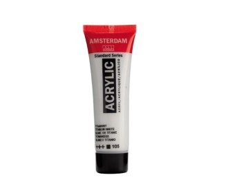 Talens amsterdam ακρυλικό χρώμα 105 titanium white120ml