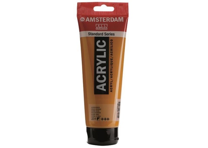 Talens amsterdam ακρυλικό χρώμα 231 gold ochre 120ml Talens amsterdam ακρυλικό χρώμα 231 gold ochre 120ml