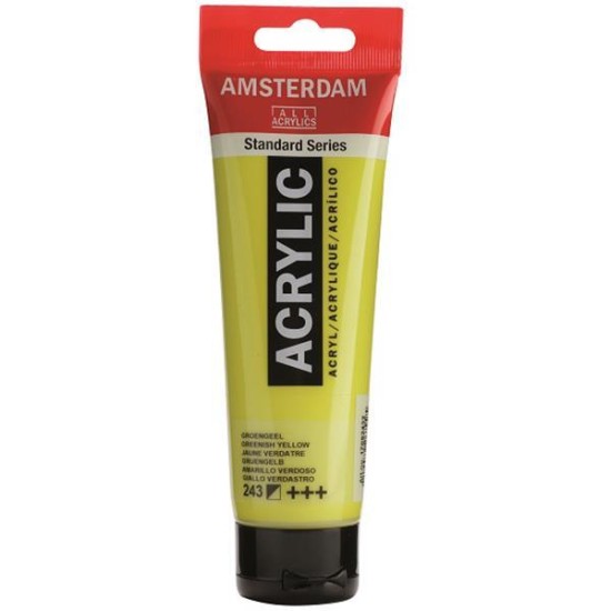 Talens amsterdam ακρυλικό χρώμα 243 greenish yellow 120ml Talens amsterdam ακρυλικό χρώμα 243 greenish yellow 120ml