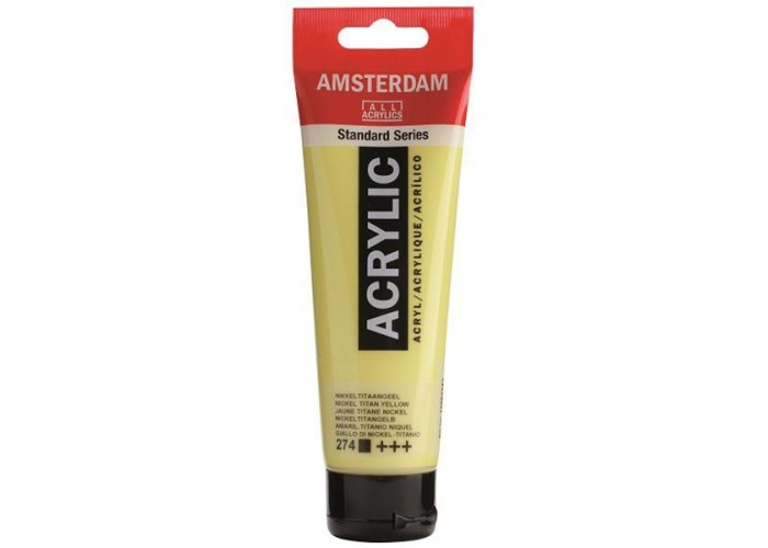 Talens amsterdam ακρυλικό χρώμα 274 nick.titan.yellow 120ml Talens amsterdam ακρυλικό χρώμα 274 nick.titan.yellow 120ml