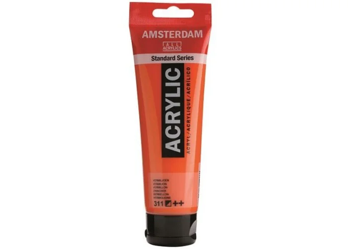 Talens amsterdam ακρυλικό χρώμα 311 vermilion 120ml