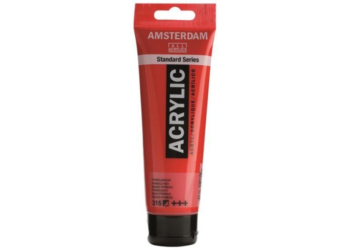 Talens amsterdam ακρυλικό χρώμα 315 pyrrole red 120ml