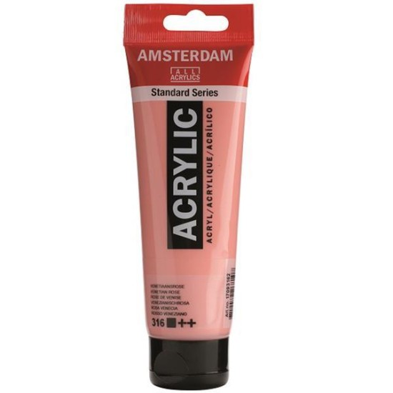 Talens amsterdam ακρυλικό χρώμα 316 venetian rose 120ml Talens amsterdam ακρυλικό χρώμα 316 venetian rose 120ml