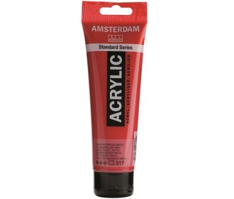 Talens amsterdam ακρυλικό χρώμα 317 tranp. red M 120ml