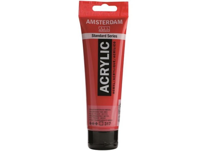Talens amsterdam ακρυλικό χρώμα 317 tranp. red M 120ml Talens amsterdam ακρυλικό χρώμα 317 tranp. red M 120ml