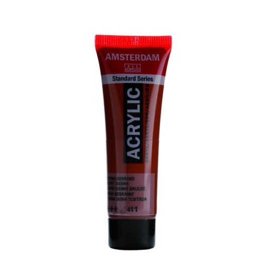 Talens amsterdam ακρυλικό χρώμα 411 burnt sienna 120ml Talens amsterdam ακρυλικό χρώμα 411 burnt sienna 120ml