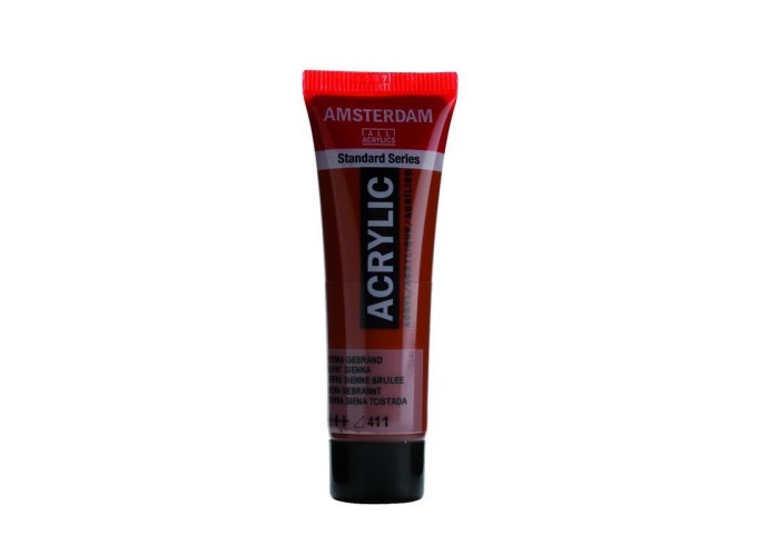 Talens amsterdam ακρυλικό χρώμα 411 burnt sienna 120ml Talens amsterdam ακρυλικό χρώμα 411 burnt sienna 120ml