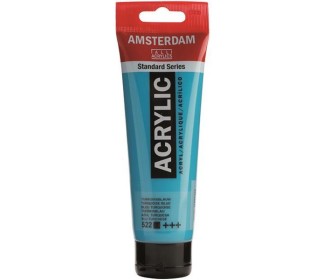 Talens amsterdam ακρυλικό χρώμα 522 turquoise blue 120ml Talens amsterdam ακρυλικό χρώμα 522 turquoise blue 120ml