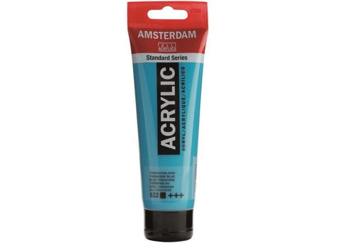 Talens amsterdam ακρυλικό χρώμα 522 turquoise blue 120ml Talens amsterdam ακρυλικό χρώμα 522 turquoise blue 120ml