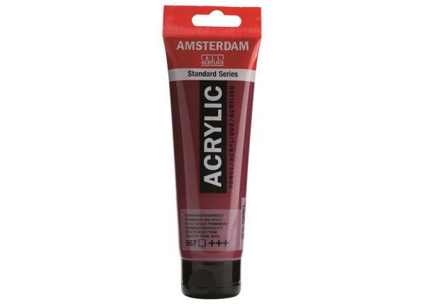 Talens amsterdam ακρυλικό χρώμα 567 perm. red violet 120ml