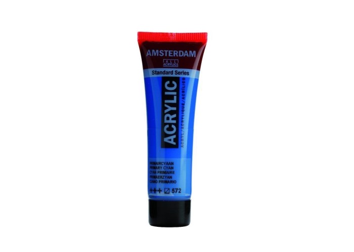 Talens amsterdam ακρυλικό χρώμα 572 primary cyan 120ml Talens amsterdam ακρυλικό χρώμα 572 primary cyan 120ml