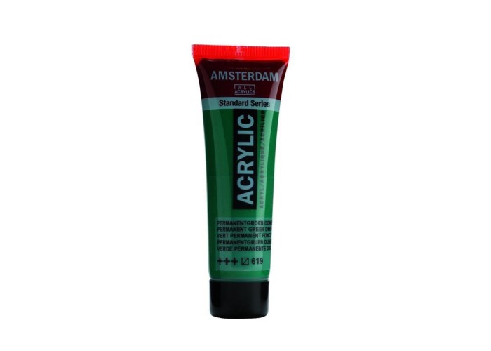 Talens amsterdam ακρυλικό χρώμα 619 permanent green d 120ml