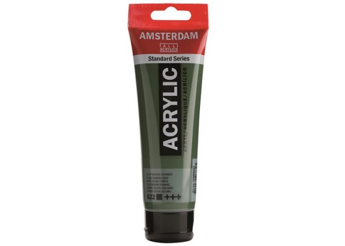 Talens amsterdam ακρυλικό χρώμα 622 olive green D 120ml Talens amsterdam ακρυλικό χρώμα 622 olive green D 120ml