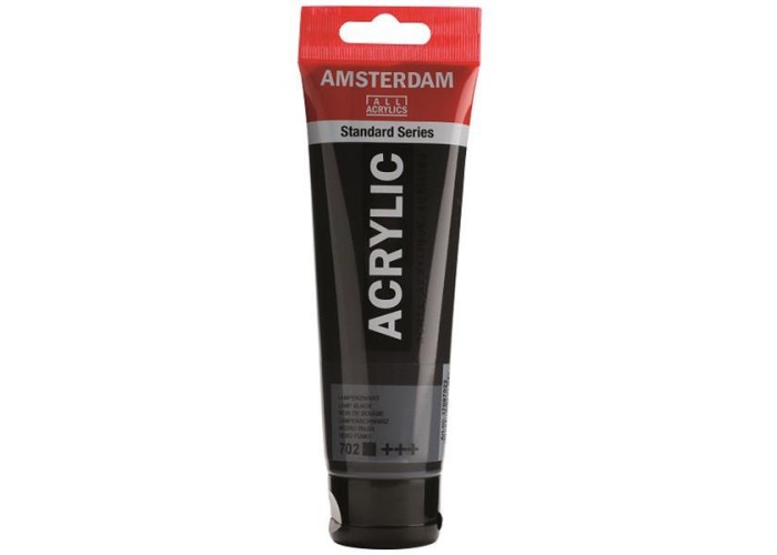 Talens amsterdam ακρυλικό χρώμα 702 lamp black 120ml Talens amsterdam ακρυλικό χρώμα 702 lamp black 120ml