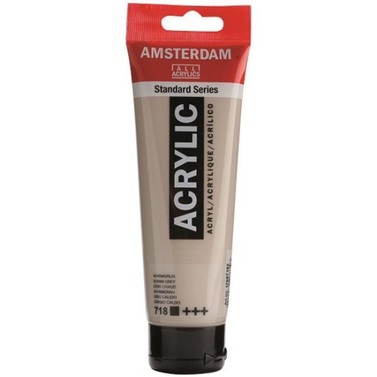 Talens amsterdam ακρυλικό χρώμα 718 warm grey 120ml Talens amsterdam ακρυλικό χρώμα 718 warm grey 120ml