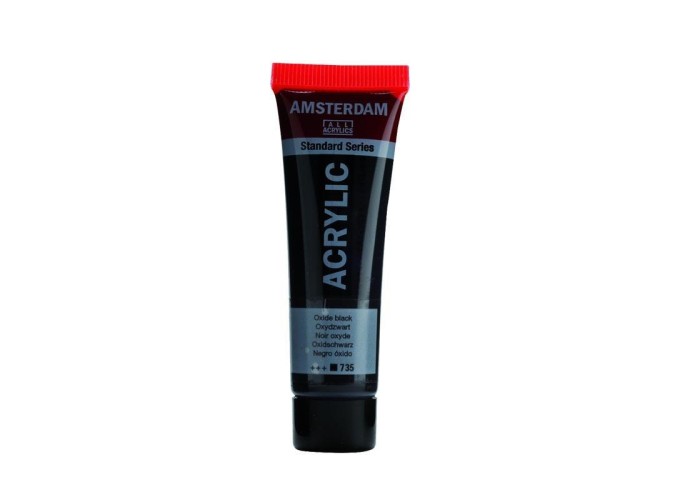 Talens amsterdam ακρυλικό χρώμα 735 oxide black 120ml Talens amsterdam ακρυλικό χρώμα 735 oxide black 120ml
