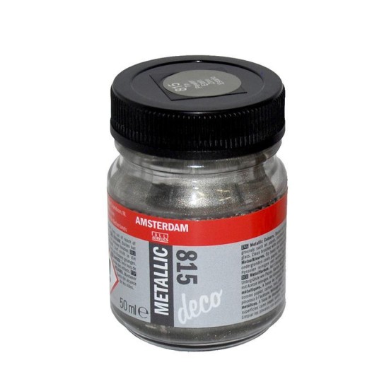 Talens amsterdam μεταλλικό χρώμα pewter 50ml (815) Talens amsterdam μεταλλικό χρώμα pewter 50ml (815)