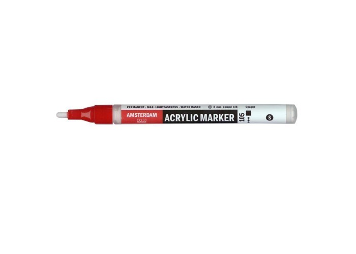 Talens amsterdam marker 105 titanium white small