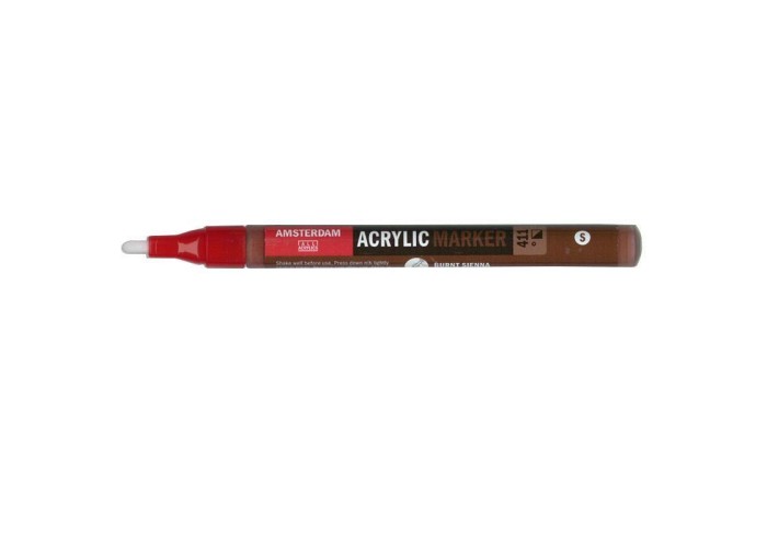 Talens amsterdam marker 411 burnt sienna small