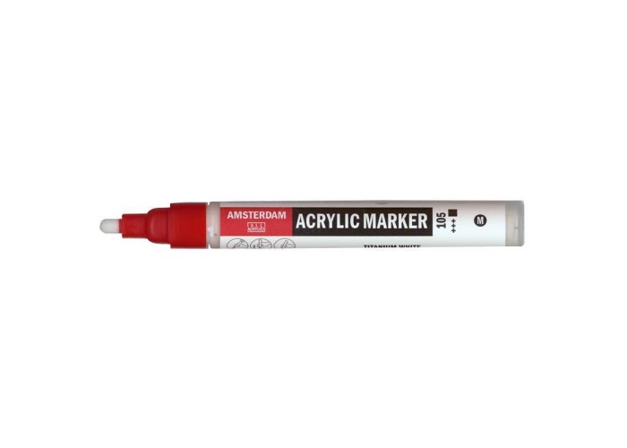 Talens amsterdam marker 105 titanium white medium Talens amsterdam marker 105 titanium white medium