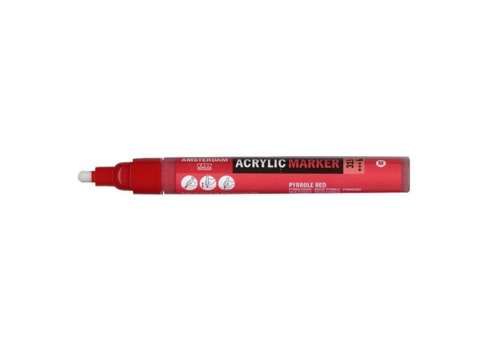 Talens amsterdam marker 315 pyrrole red medium