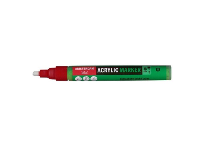 Talens amsterdam marker 618 perm. green l medium