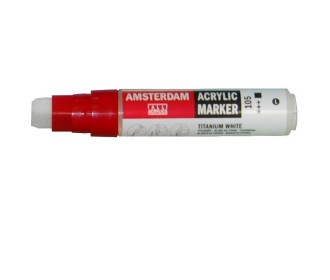 Talens amsterdam marker 105 titanium white large